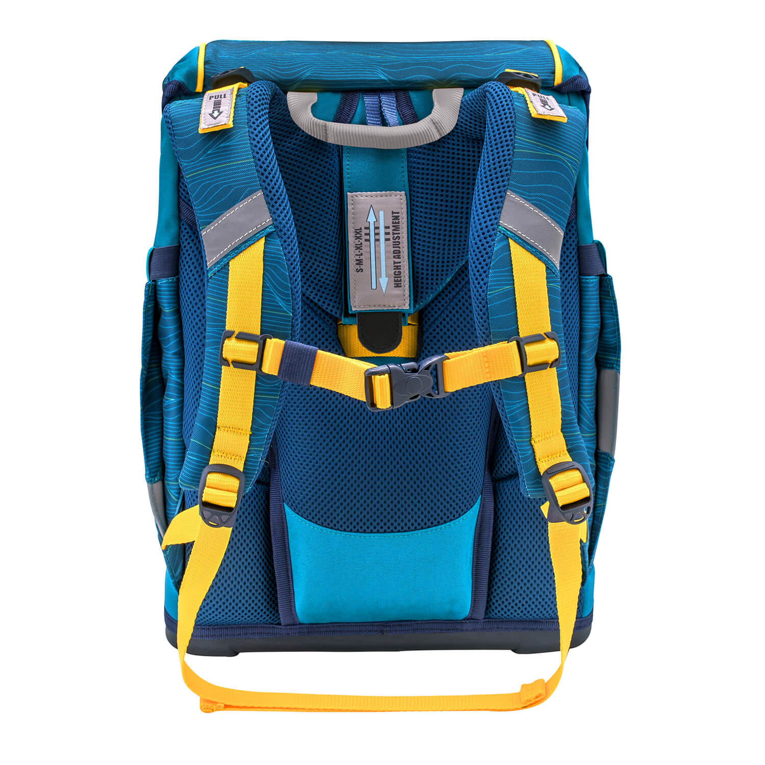 Rucksack Smarty ergonomisches Schulranzen Set 5-teilig Waves Orange Rucksack Smarty ergonomisches Schulranzen Set 5-teilig Waves Orange