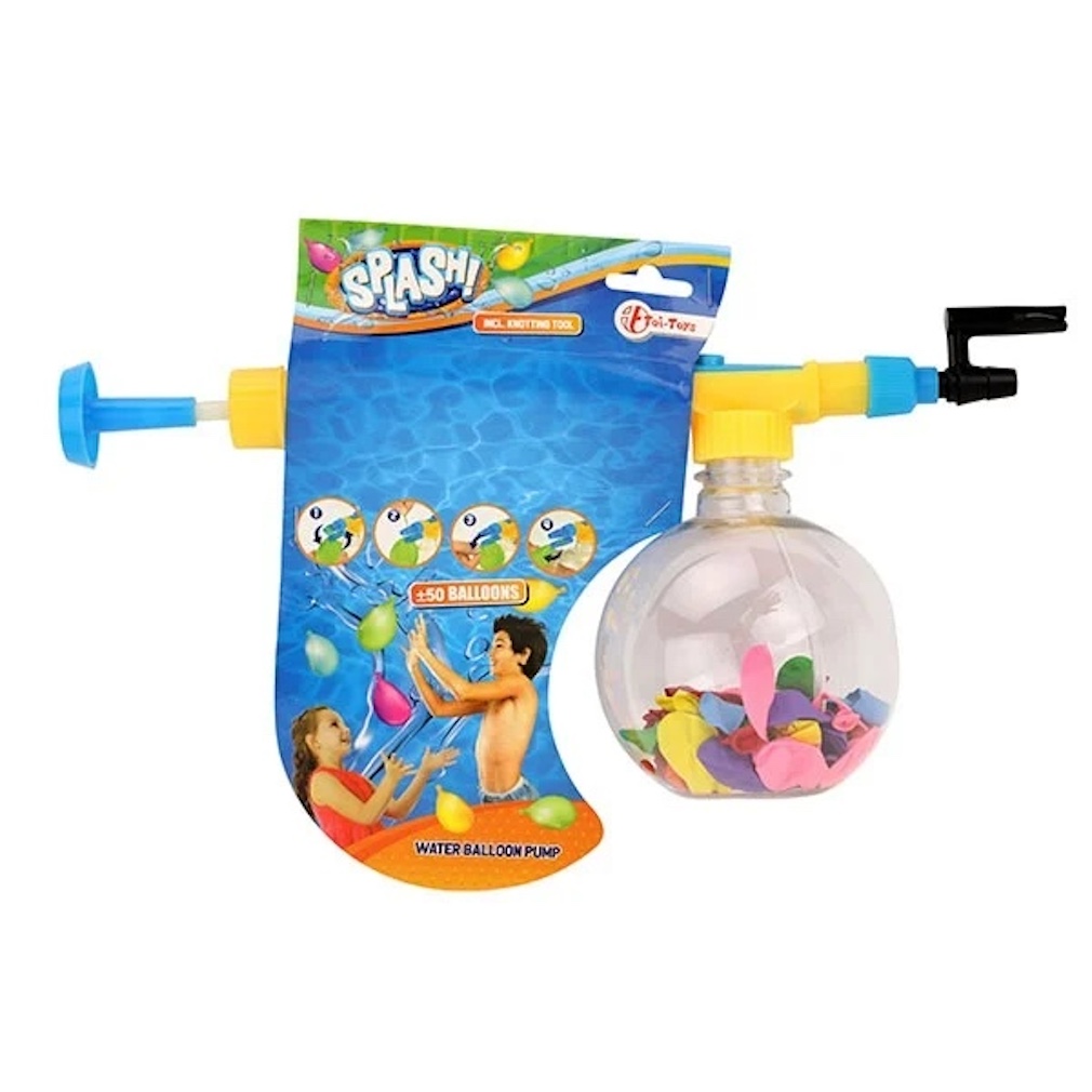 Wasserballonpumpe mit 50 Wasserballons Wasserbomben und Pumpe Wasserballonpumpe mit 50 Wasserballons Wasserbomben und Pumpe