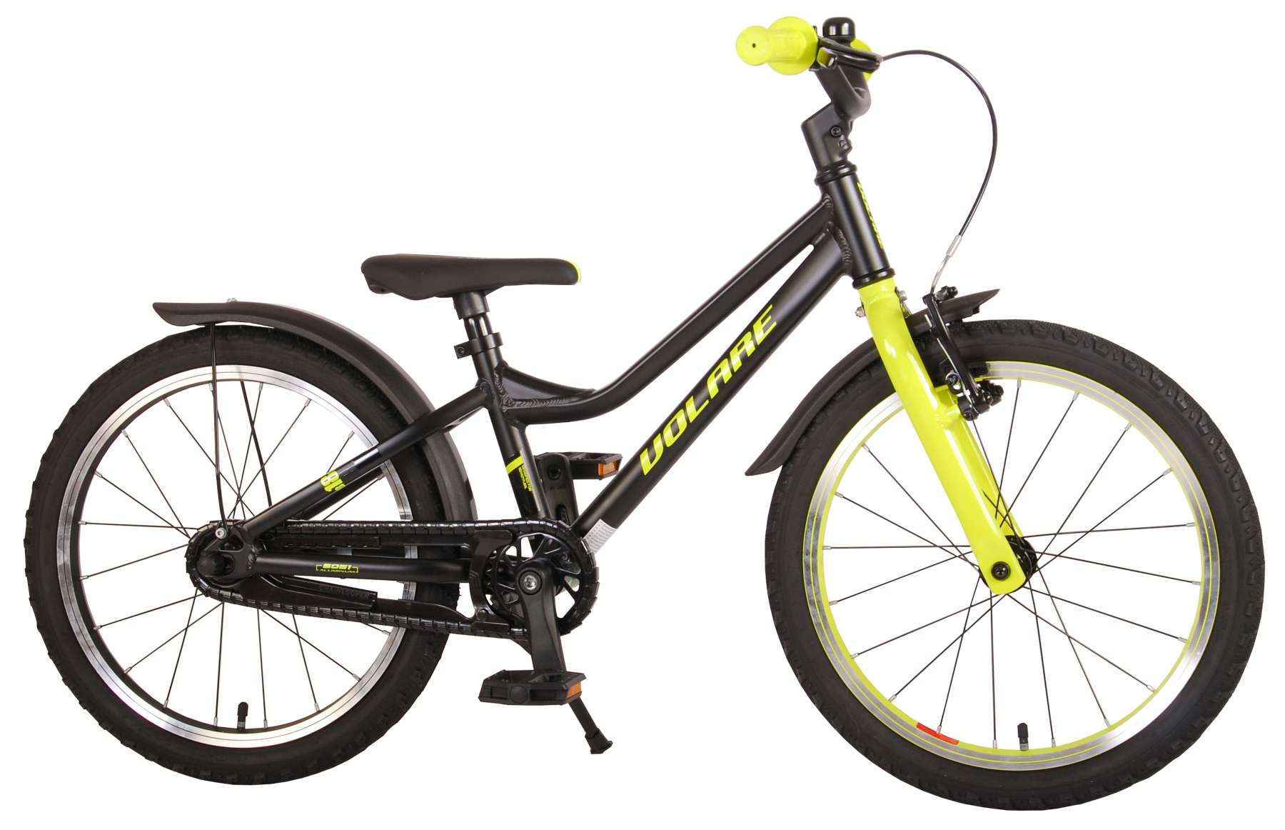 Kinderfahrrad Blaster für Jungen 18 Zoll Kinderrad in Schwarz Gelb