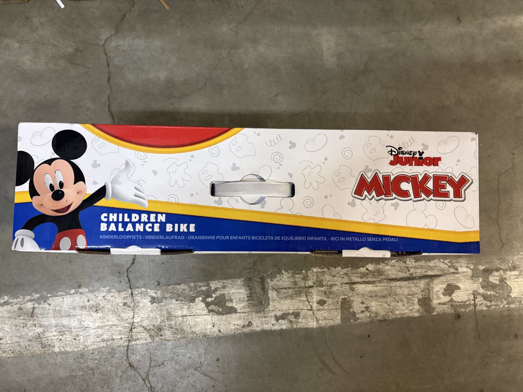 Volare Laufrad Disney Mickey Mouse 12 Zoll aus Metall, Kinderlaufrad ab 2 Jahren mit verstellbarem Sattel Volare Laufrad Disney Mickey Mouse 12 Zoll aus Metall, Kinderlaufrad ab 2 Jahren mit verstellbarem Sattel