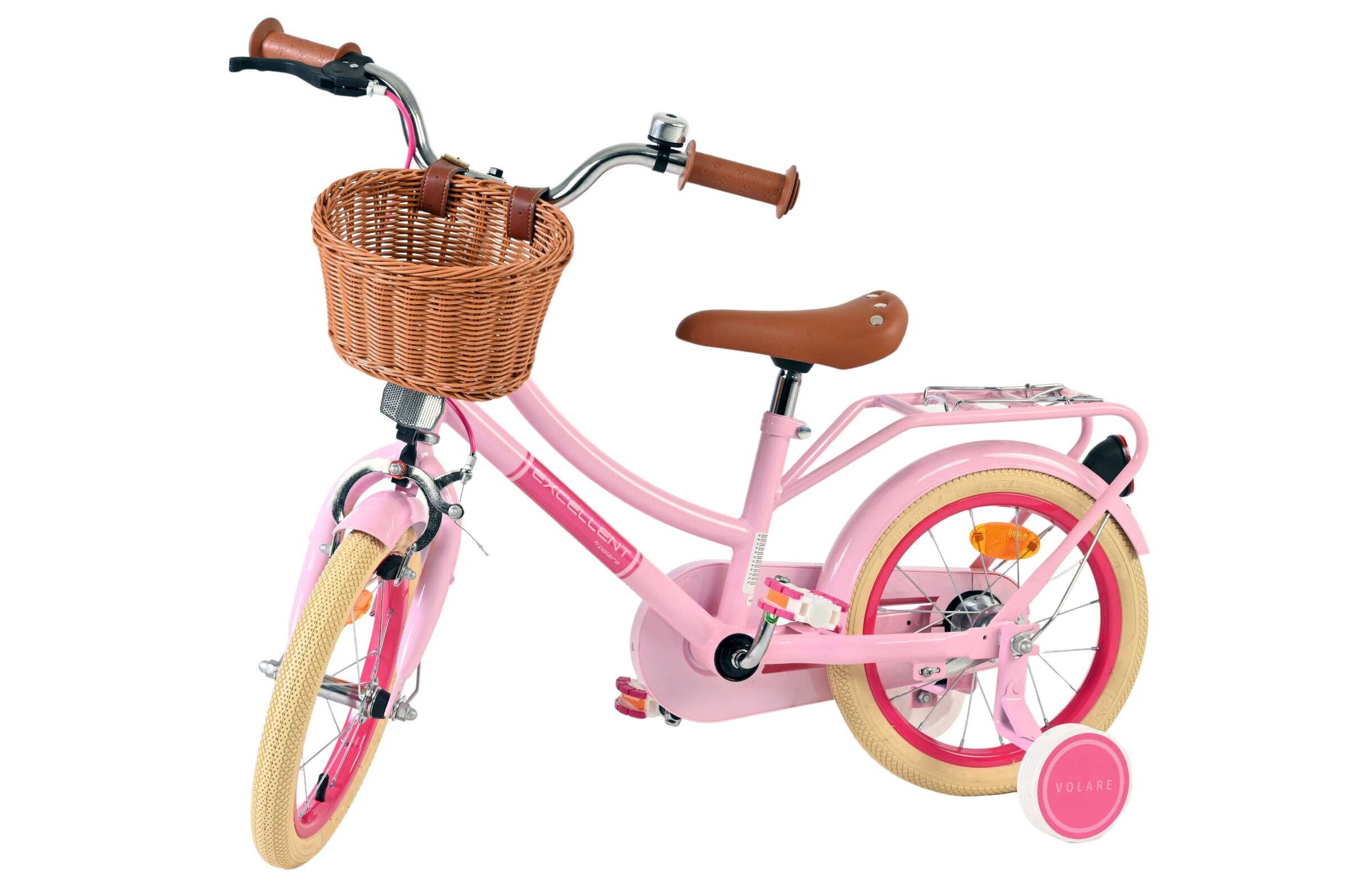 Volare Kinderfahrrad Excellent für Mädchen 14 Zoll Kinderrad in Rosa Volare Kinderfahrrad Excellent für Mädchen 14 Zoll Kinderrad in Rosa