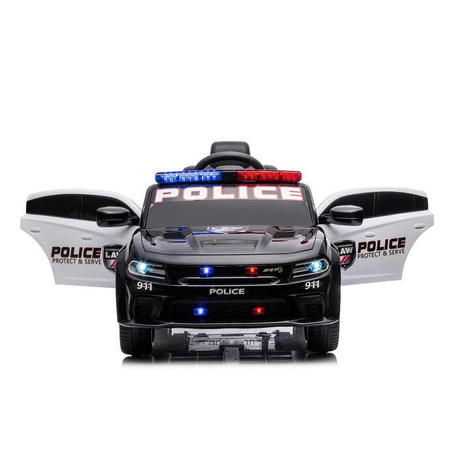 ES-Toys Kinderfahrzeug – Elektro Auto „Dodge Polizei“ lizenziert – 12V Akku,2 Motoren- 2,4Ghz + Ledersitz, MP3 ES-Toys Kinderfahrzeug – Elektro Auto „Dodge Polizei“ lizenziert – 12V Akku,2 Motoren- 2,4Ghz + Ledersitz, MP3