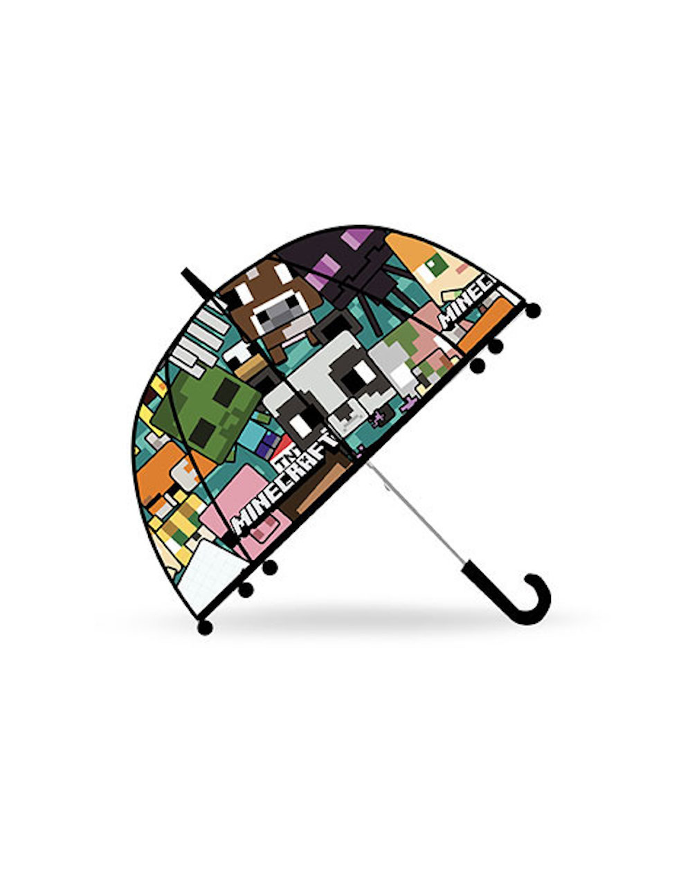 Minecraft Regenschirm mit vielen Charakteren aus dem Spiel Durchmesser 70cm