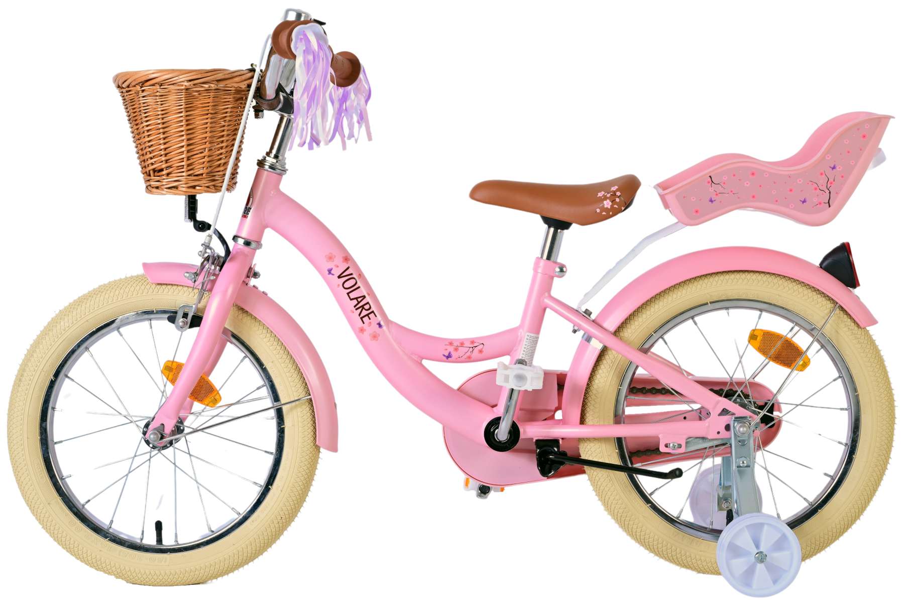 Kinderfahrrad Blossom für Mädchen Fahrrad 16 Zoll Kinderrad in Rosa