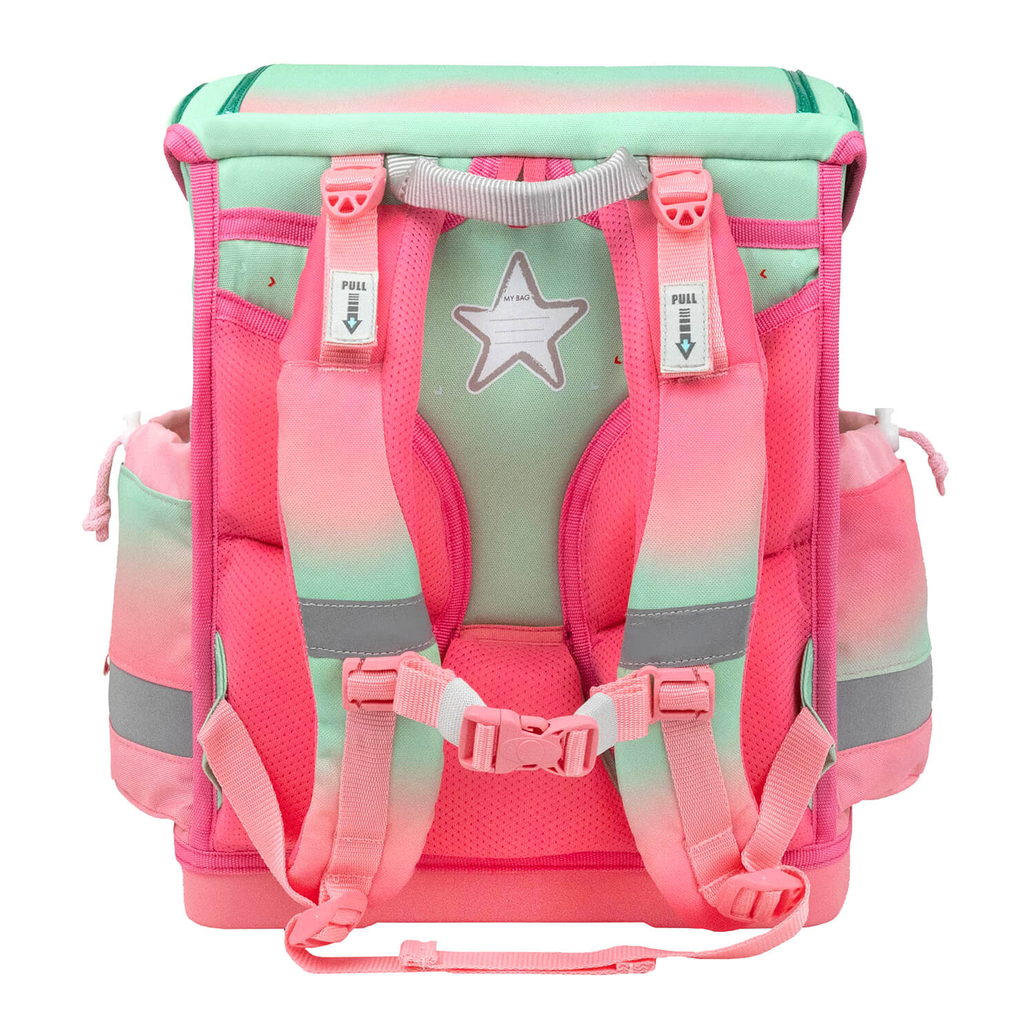 Rucksack Classy Plus ergonomisches SchulranzenSet 5-t. Mint Rose Ombre