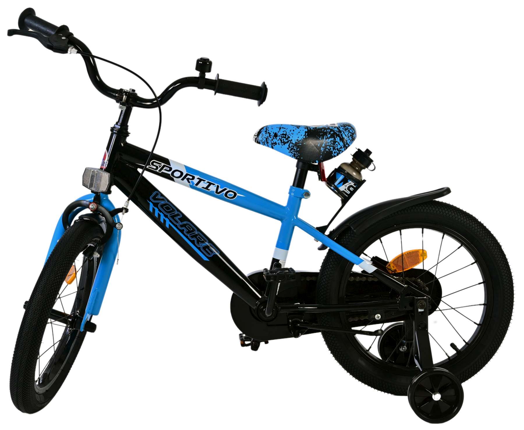 Kinderfahrrad Rocky Fahrrad für Jungen 16 Zoll Kinderrad Blau Schwarz