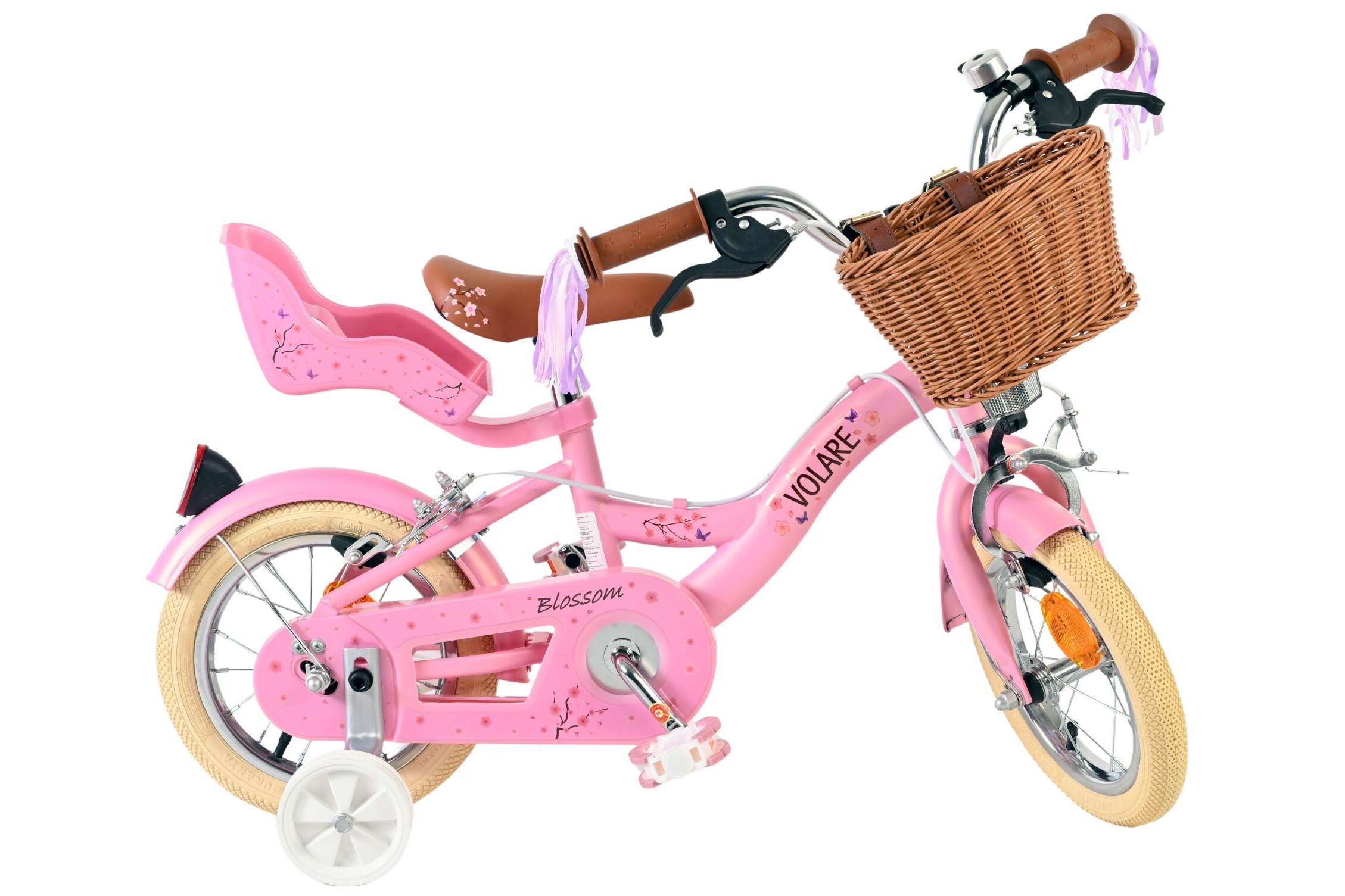 Kinderfahrrad Blossom für Mädchen 12 Zoll Kinderrad in Rosa, Zwei Handbremsen Kinderfahrrad Blossom für Mädchen 12 Zoll Kinderrad in Rosa, Zwei Handbremsen