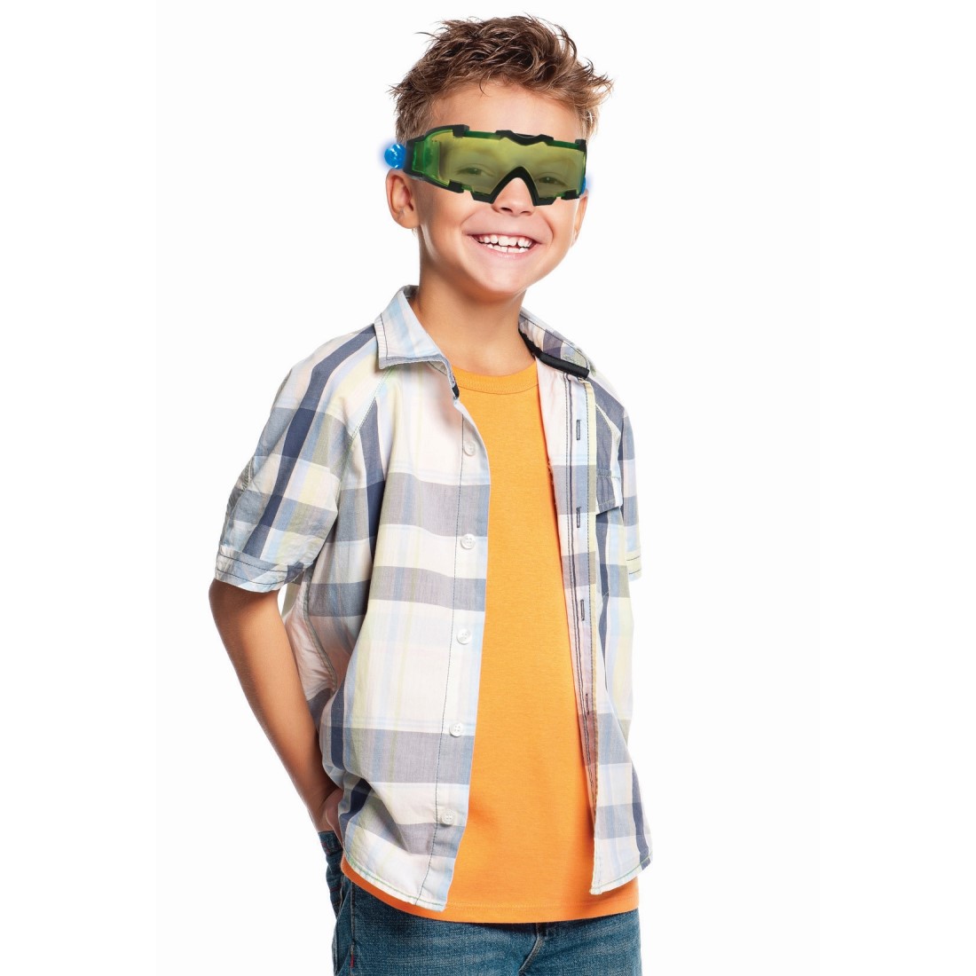 Agenten-Brille mit Licht und stimmverzehrer für Spionen Agenten-Brille mit Licht und stimmverzehrer für Spionen