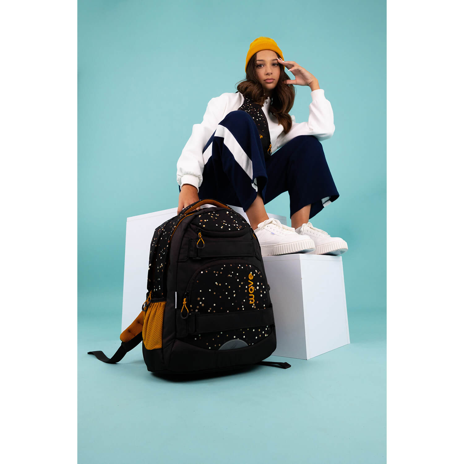 Rucksack Infinity Move Schulrucksack "Dots Sand" Rucksack Infinity Move Schulrucksack "Dots Sand"