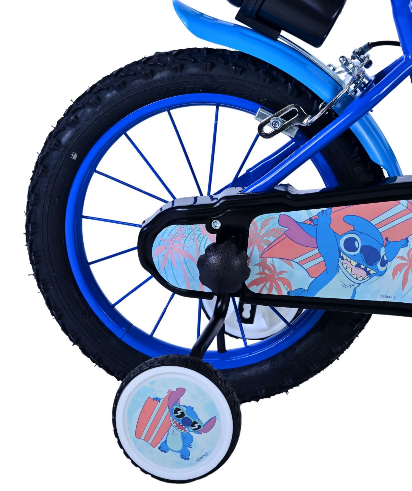 Kinderfahrrad Disney Stitch für Jungen Fahrrad 14 Zoll Kinderrad Blau