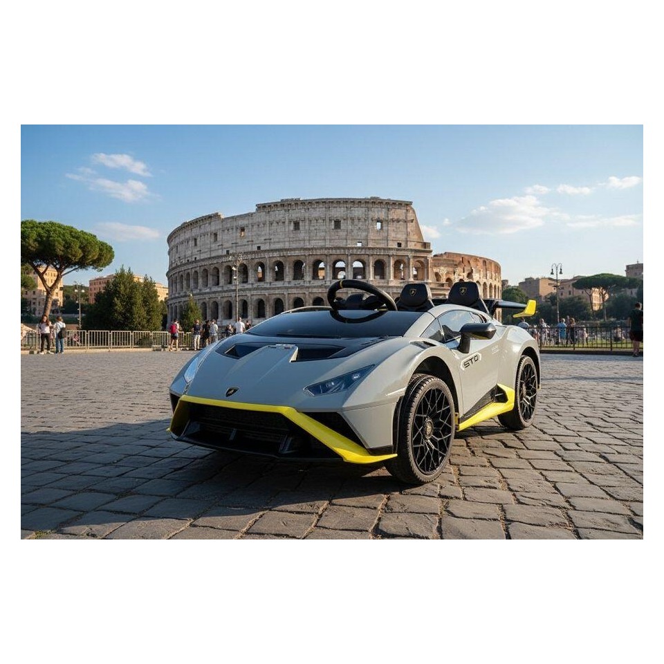 ES-Toys Elektro Kinderauto „Lamborghini Huracan STO Drift“ – lizenziert – 24V Akku, 2 Motoren- 2,4Ghz Fernsteuerung, MP3, Ledersitz+EVA – Weiss ES-Toys Elektro Kinderauto „Lamborghini Huracan STO Drift“ – lizenziert – 24V Akku, 2 Motoren- 2,4Ghz Fernsteuerung, MP3, Ledersitz+EVA – Weiss