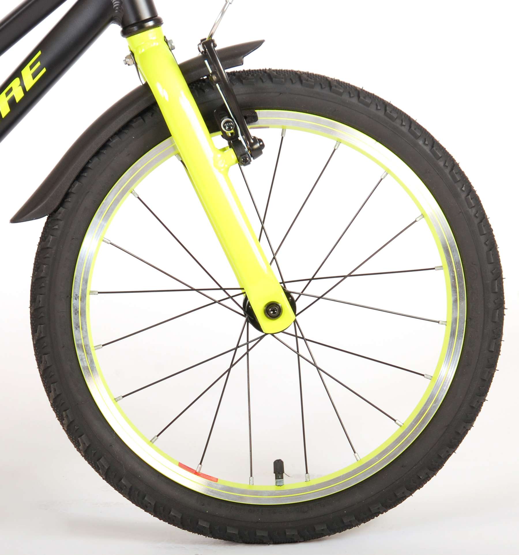 Kinderfahrrad Blaster für Jungen 18 Zoll Kinderrad in Schwarz Gelb