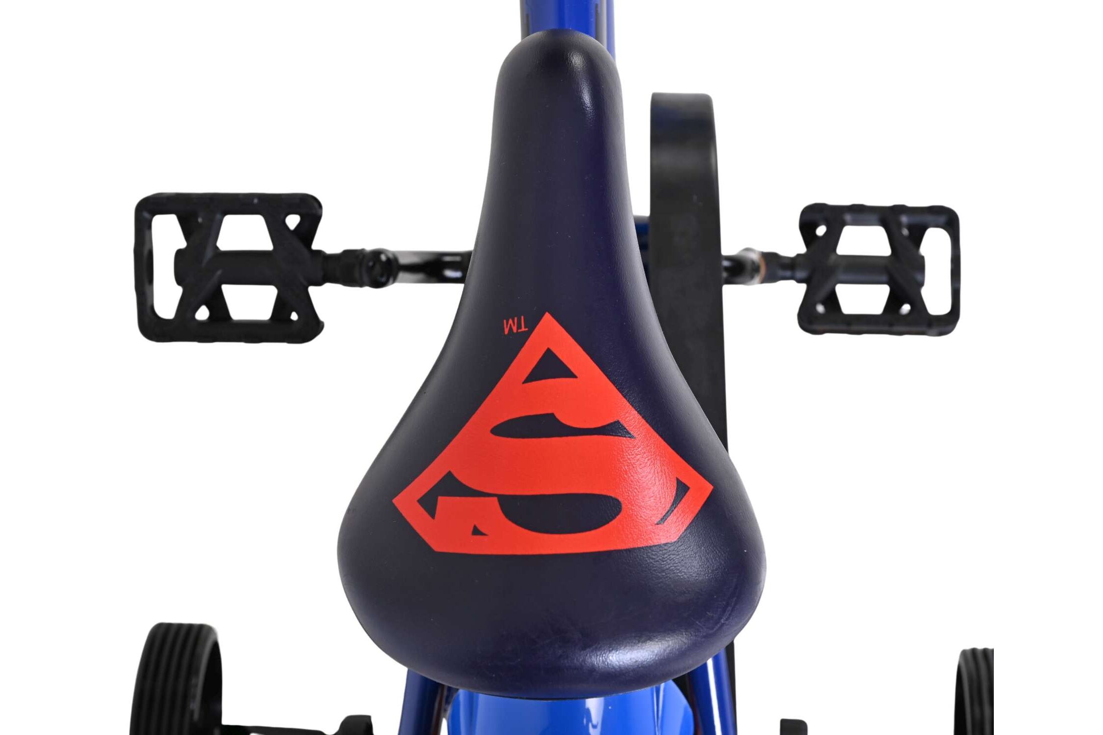 Volare Kinderfahrrad Superman für Jungen 12 Zoll Kinderrad in Blau