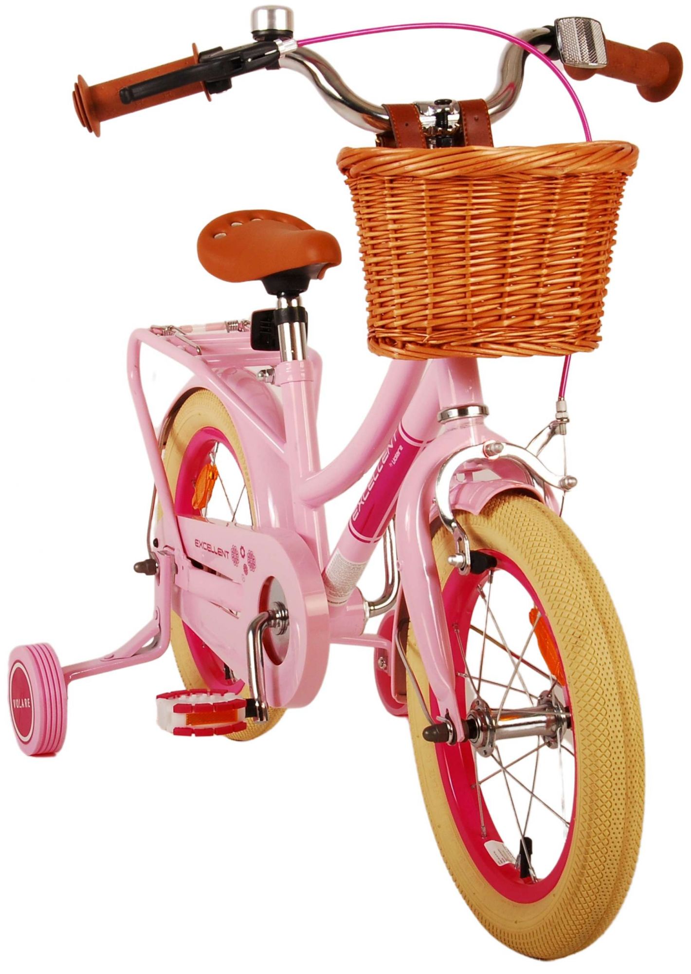 Kinderfahrrad Excellent für Mädchen 14 Zoll Kinderrad in Rosa Fahrrad