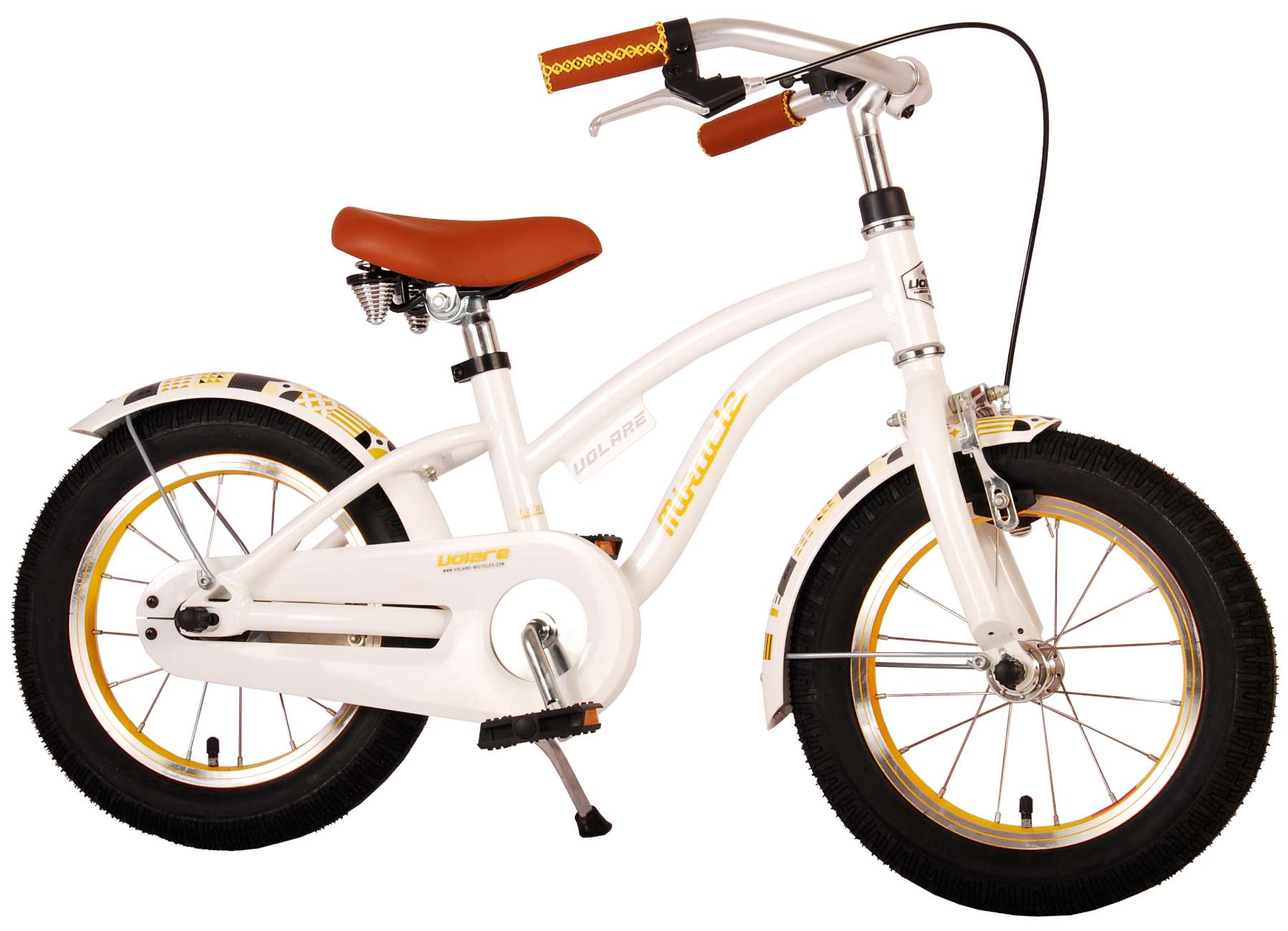 Kinderfahrrad Miracle Cruiser für Mädchen 14 Zoll Kinderrad in Weiß