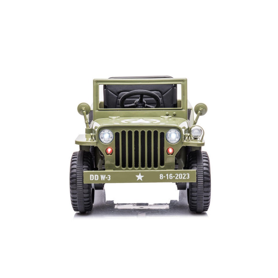 ES-Toys Kinderfahrzeug – Elektro Auto Offroad mit 12V7A Akku und 4x35W Motoren „Militär Grün“ 2,4Ghz+Ledersitz+EVA ES-Toys Kinderfahrzeug – Elektro Auto Offroad mit 12V7A Akku und 4x35W Motoren „Militär Grün“ 2,4Ghz+Ledersitz+EVA