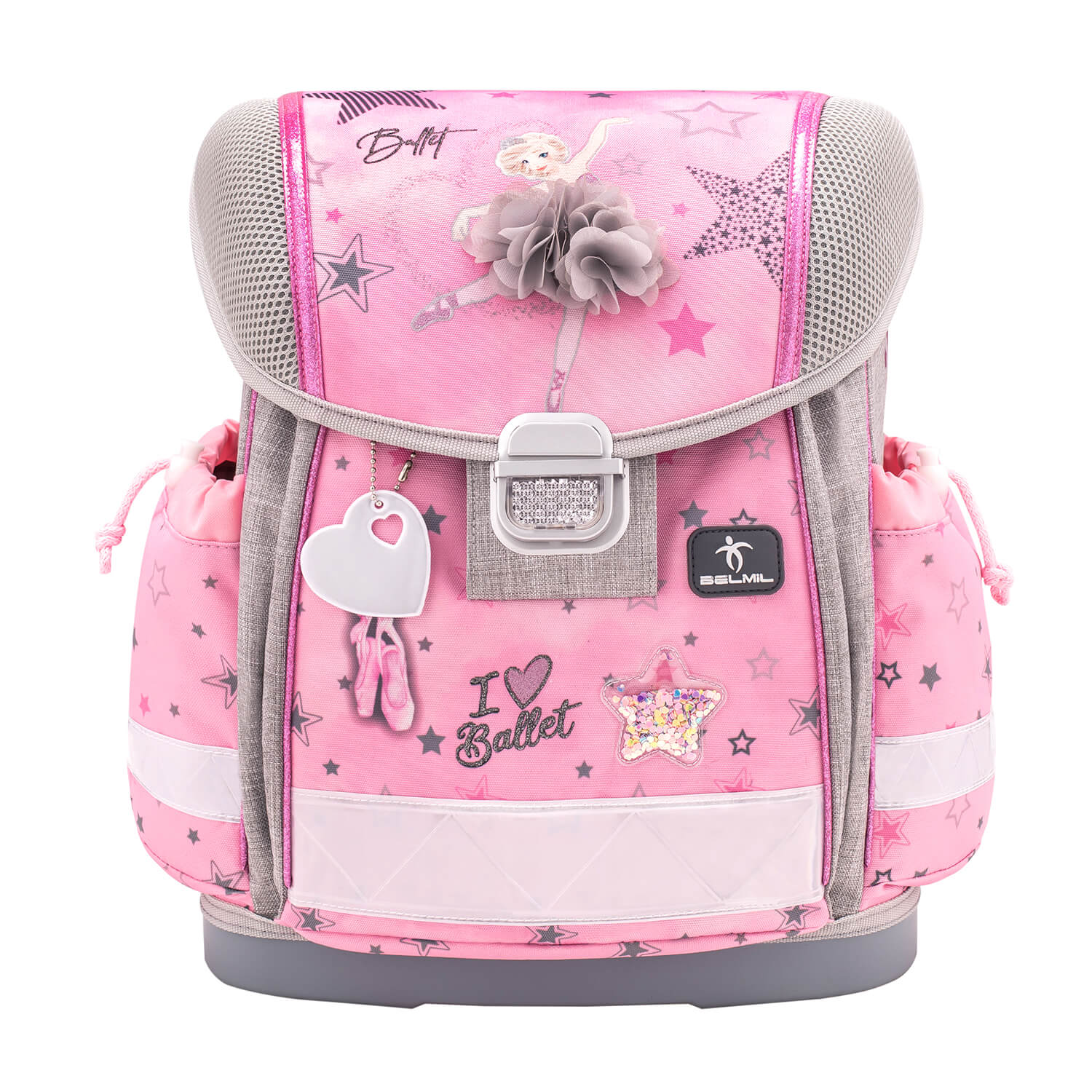 Belmil Classy ergonomisches Schulranzen-Set 4-teilig "Ballet Light Pink" mit Brustgurt Belmil Classy ergonomisches Schulranzen-Set 4-teilig "Ballet Light Pink" mit Brustgurt