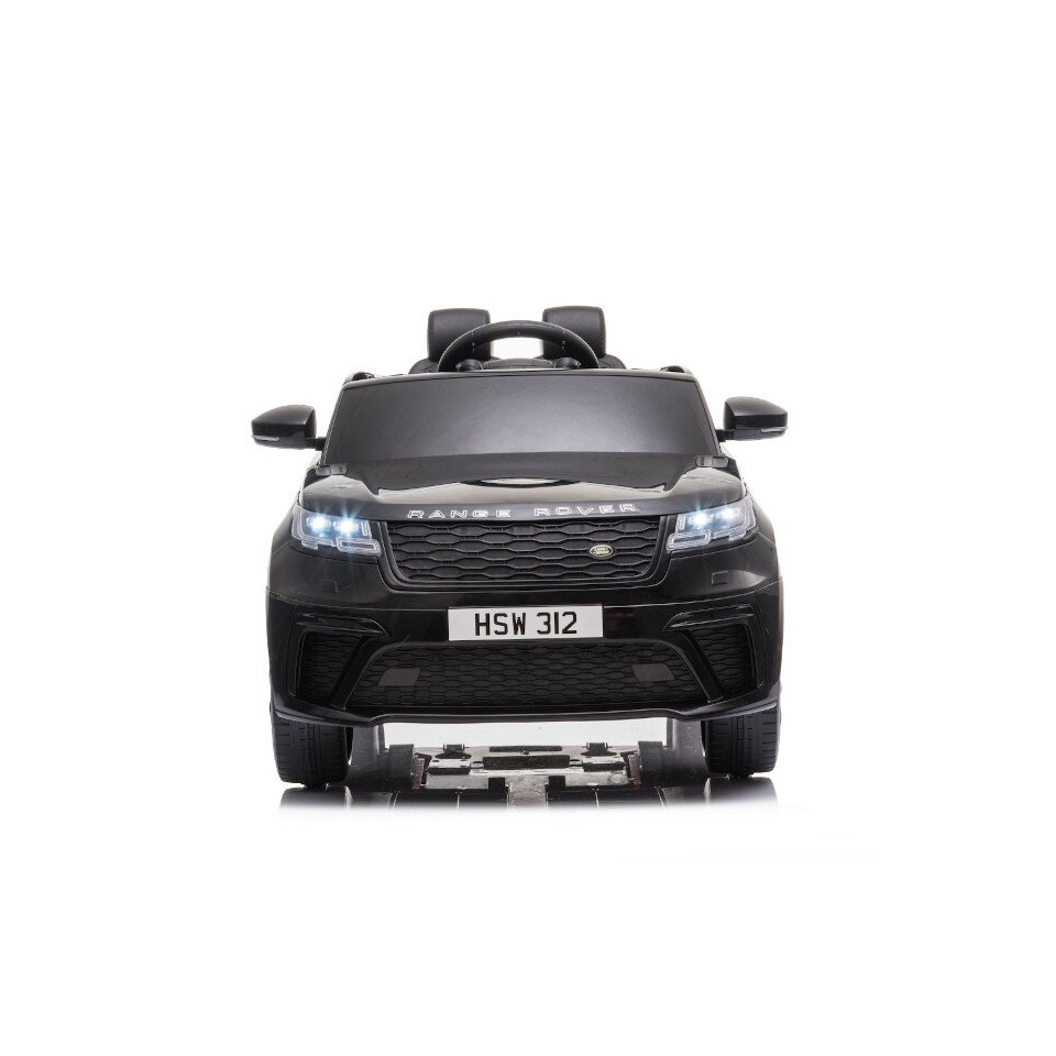 ES-Toys Elektro Kinderauto „Range Rover Velar“ – lizenziert – 12V7AH Akku,2 Motoren+ 2,4Ghz+Ledersitz+EVA – Schwarz
