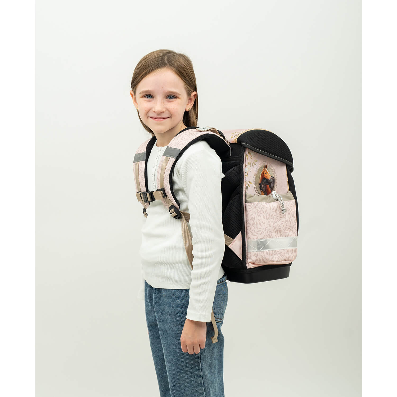 Belmil Classy ergonomisches Schulranzen-Set 4-teilig "Horse Chestnut" mit Brustgurt Belmil Classy ergonomisches Schulranzen-Set 4-teilig "Horse Chestnut" mit Brustgurt