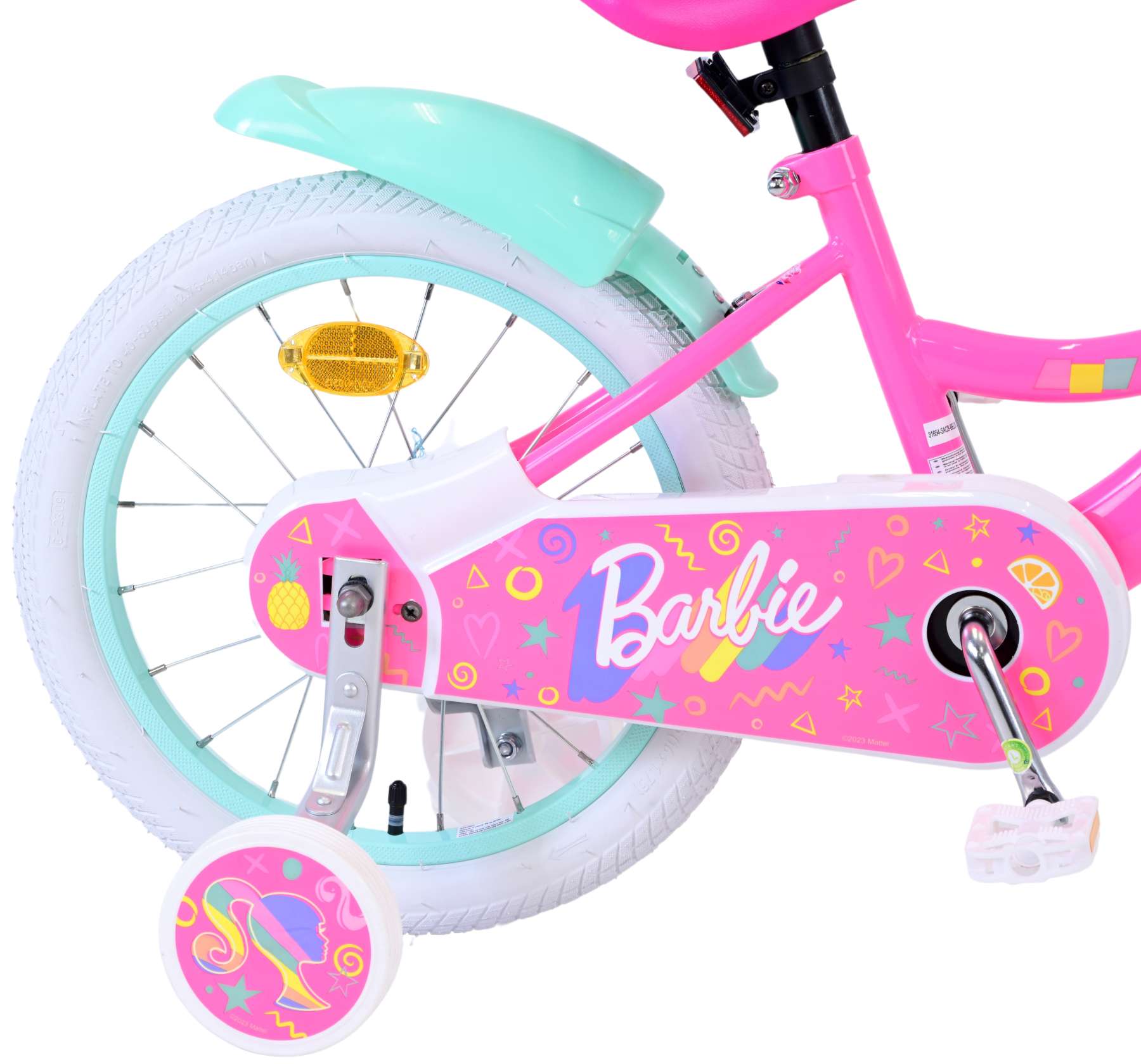 Kinderfahrrad Barbie für Mädchen Fahrrad in Rosa 16 Zoll Kinderrad