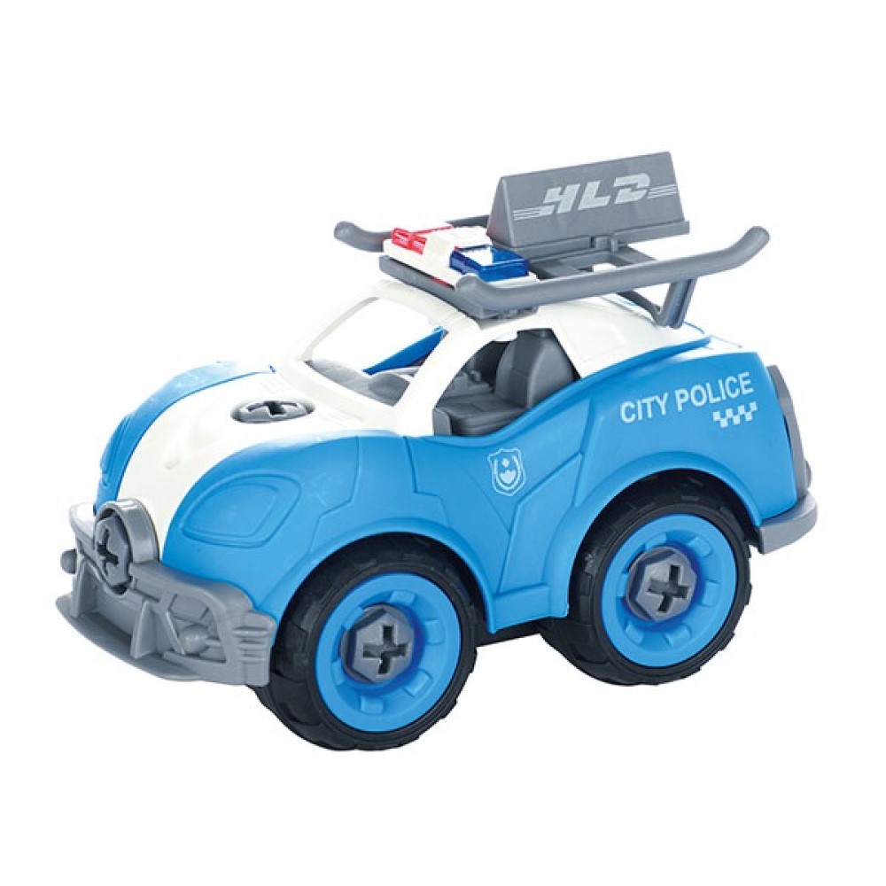 Feuerwehr Polizei Auto und Kran zum Bauen Feuerwehr Polizei Auto und Kran zum Bauen