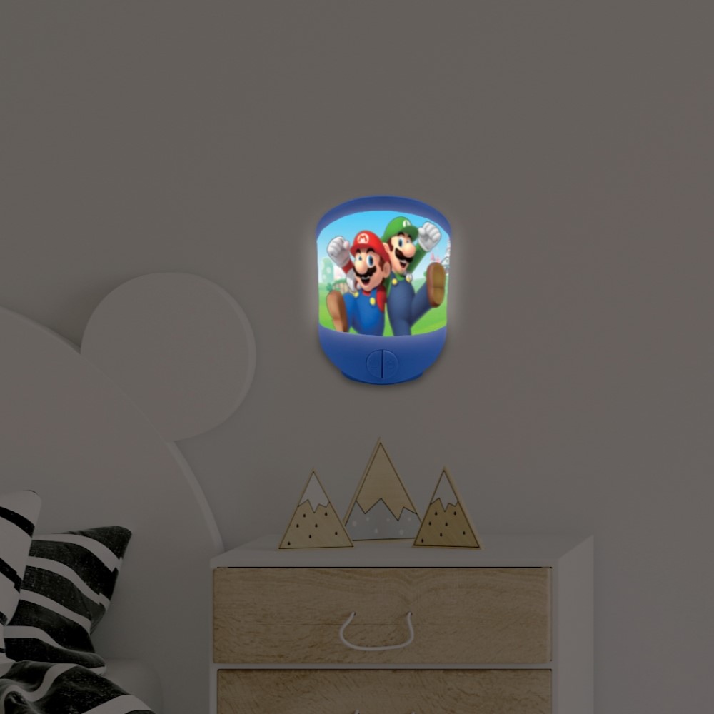 Super Mario Wandlicht Tisch-Nachtlicht Lampe mit Timerfunktion
