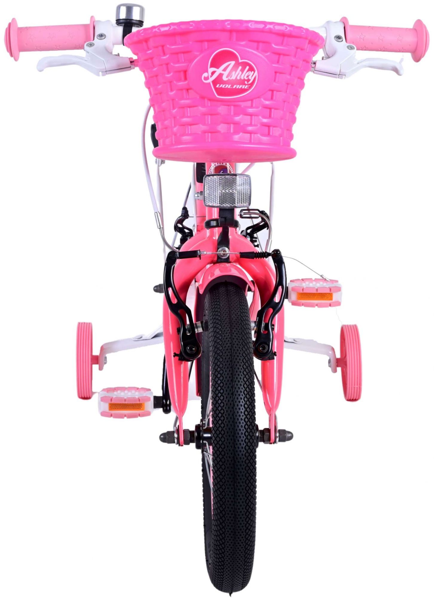 Kinderfahrrad Ashley Fahrrad für Mädchen 14 Zoll Kinderrad in Rosa/Rot