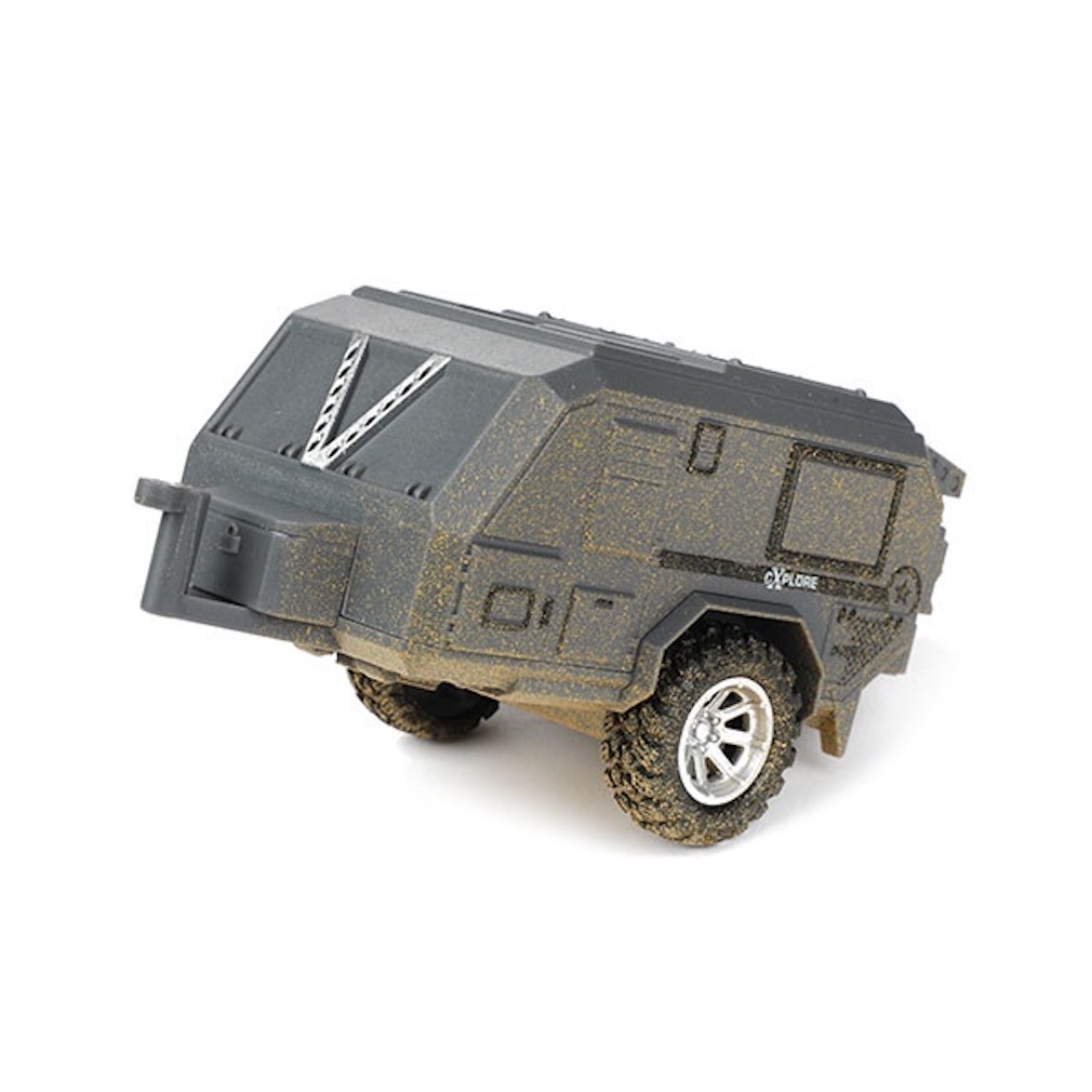 Spielzeug-Auto Jeep und Wohnwagen mit Rückzugmotor
