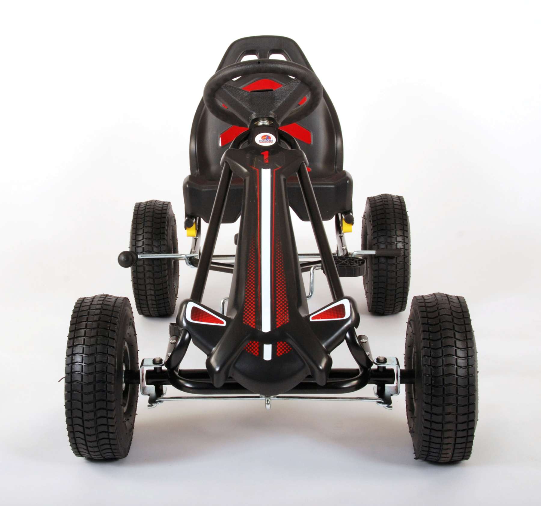 Go Kart Rennwagen für Jungen, groß mit Luftreifen