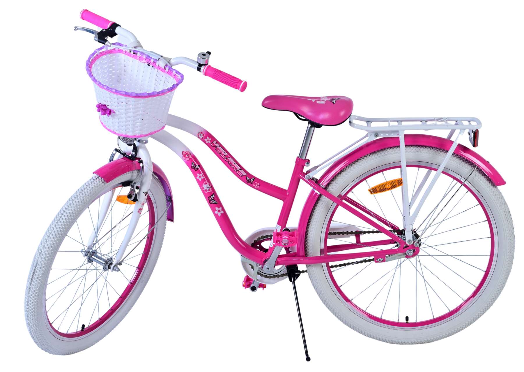 Kinderfahrrad Lovely Fahrrad für Mädchen 24 Zoll Kinderrad in Rosa