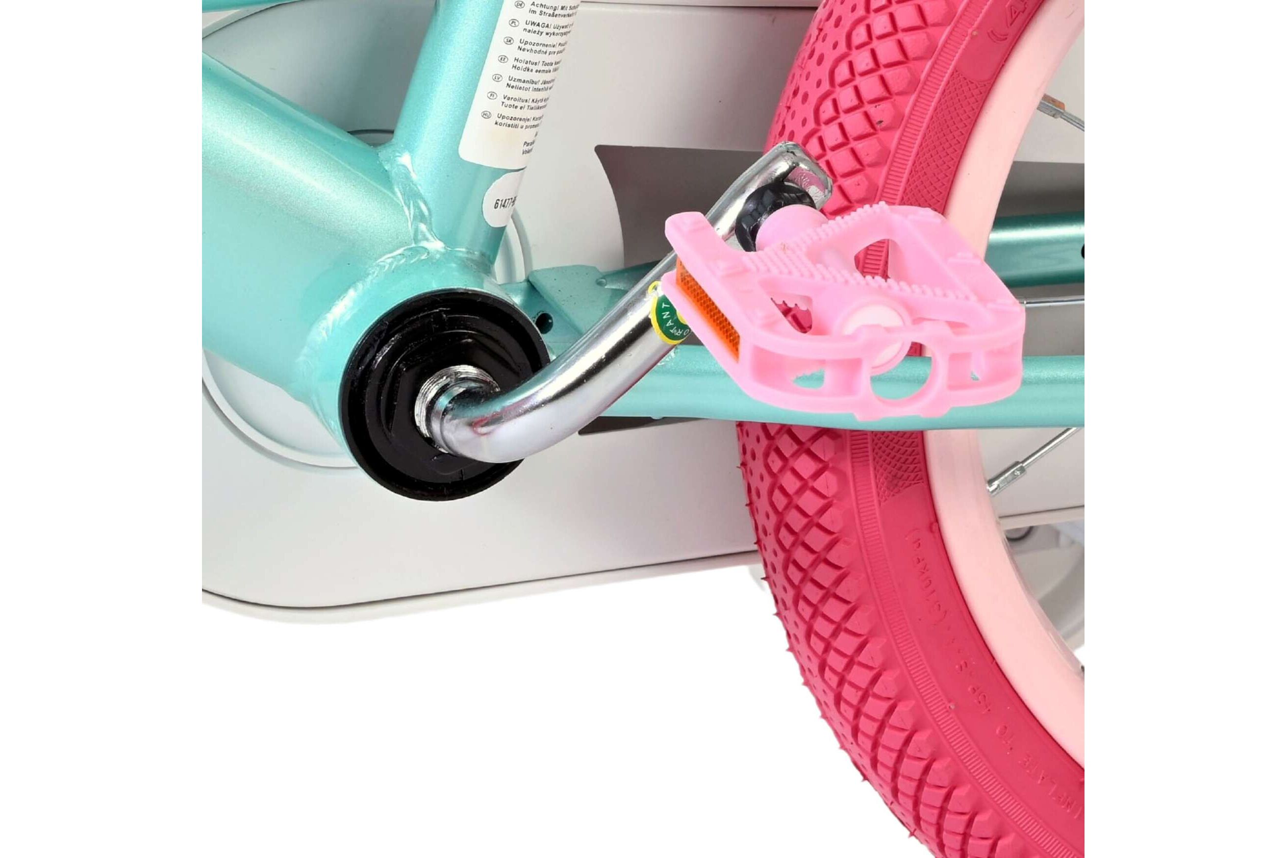 Kinderfahrrad Unicorn für Mädchen 14 Zoll Kinderrad in Grün, Zwei Handbremsen Kinderfahrrad Unicorn für Mädchen 14 Zoll Kinderrad in Grün, Zwei Handbremsen