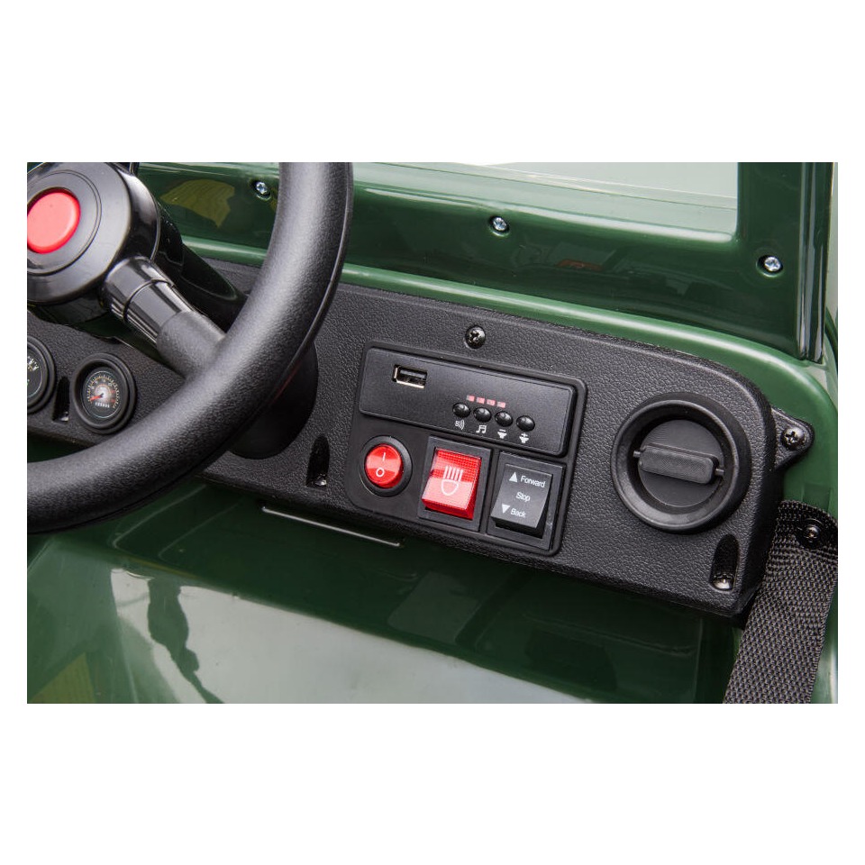 ES-Toys Kinderfahrzeug – Elektro Auto Offroad mit 12V7A Akku und 4x35W Motoren „Militär Grün“ 2,4Ghz+Ledersitz+EVA ES-Toys Kinderfahrzeug – Elektro Auto Offroad mit 12V7A Akku und 4x35W Motoren „Militär Grün“ 2,4Ghz+Ledersitz+EVA