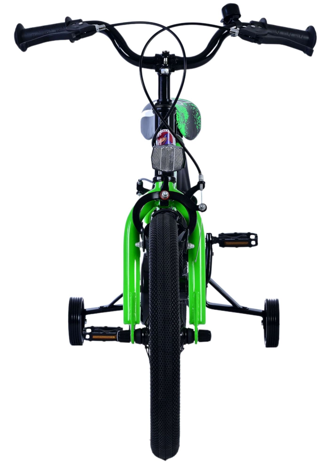 Kinderfahrrad Sportivo für Jungen 16 Zoll Kinderrad Neon Schwarz Grün