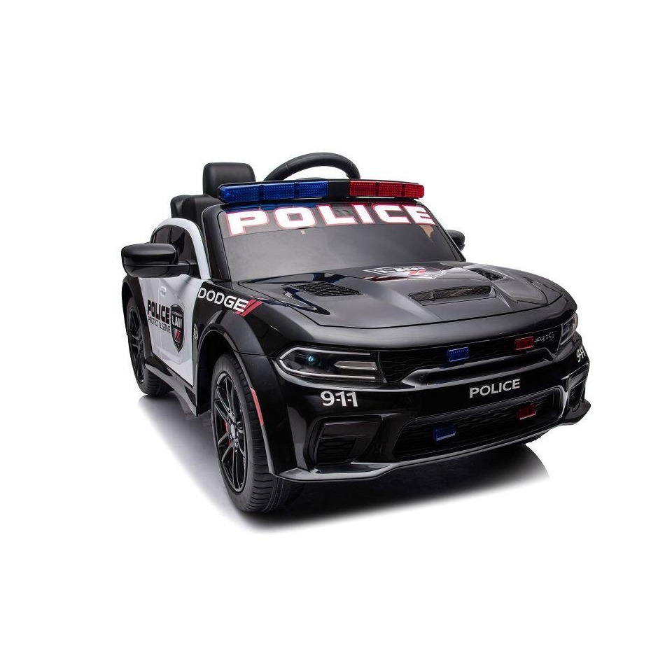 ES-Toys Kinderfahrzeug – Elektro Auto „Dodge Polizei“ lizenziert – 12V Akku,2 Motoren- 2,4Ghz + Ledersitz, MP3 ES-Toys Kinderfahrzeug – Elektro Auto „Dodge Polizei“ lizenziert – 12V Akku,2 Motoren- 2,4Ghz + Ledersitz, MP3