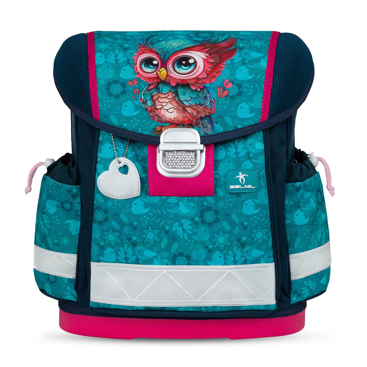 Rucksack Classy ergonomisches Schulranzen-Set 4-teilig "Cute Owl"