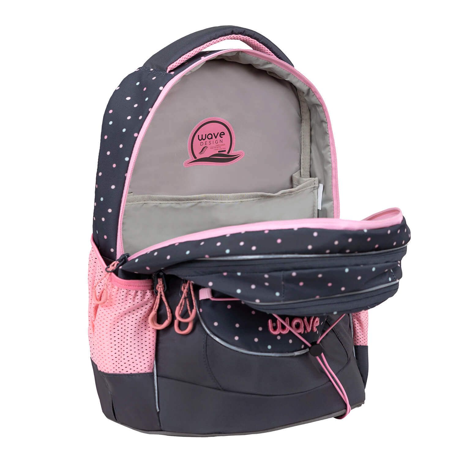 Rucksack Boost Schulrucksack "Dots Pinky"