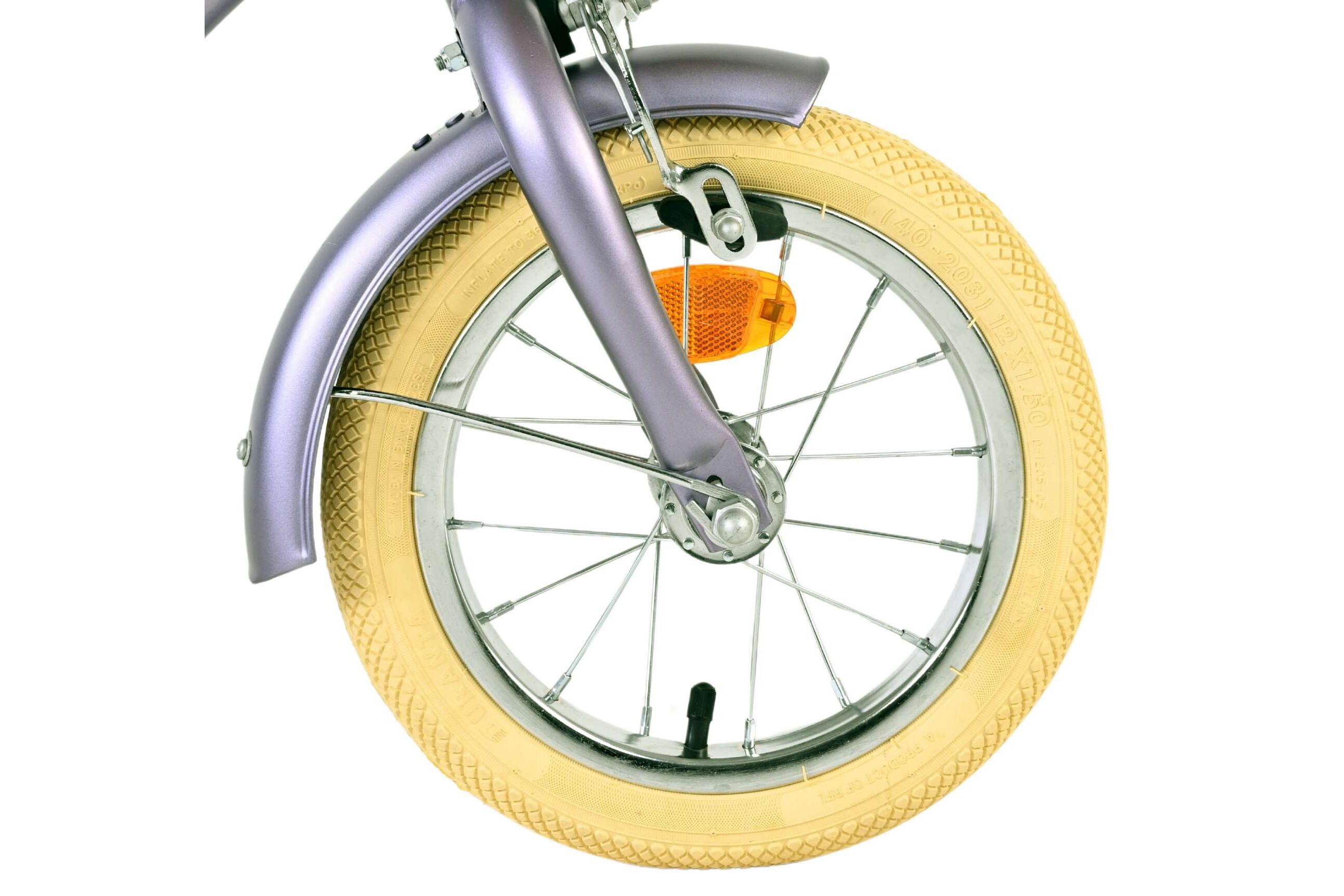 Kinderfahrrad Blossom für Mädchen 12 Zoll Kinderrad in Lila, Zwei Handbremsen Kinderfahrrad Blossom für Mädchen 12 Zoll Kinderrad in Lila, Zwei Handbremsen