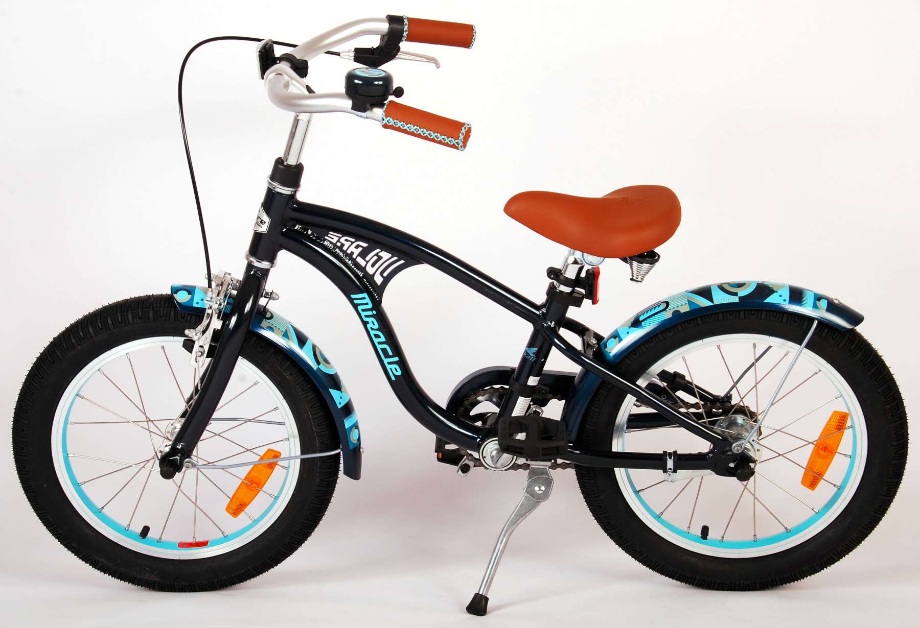 Kinderfahrrad Miracle Cruiser für Jungen 16 Zoll Kinderrad Matt-Blau