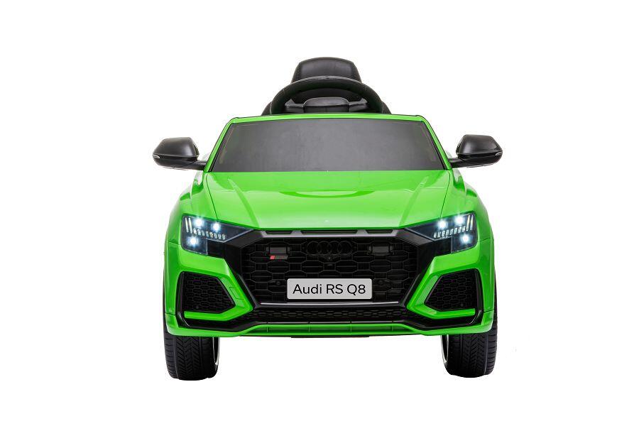 ES-Toys Kinderfahrzeug – Elektro Auto „Audi RS Q8“ – lizenziert – 12V7A Akku und 2 Motoren- 2,4Ghz + MP3 + Leder + EVA – Grün ES-Toys Kinderfahrzeug – Elektro Auto „Audi RS Q8“ – lizenziert – 12V7A Akku und 2 Motoren- 2,4Ghz + MP3 + Leder + EVA – Grün