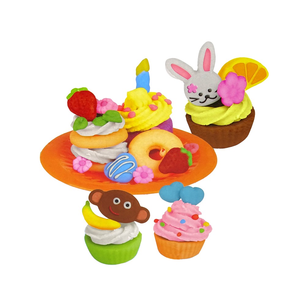 Knete mit Zubehör Cupcakes 6 Farben Spielknete