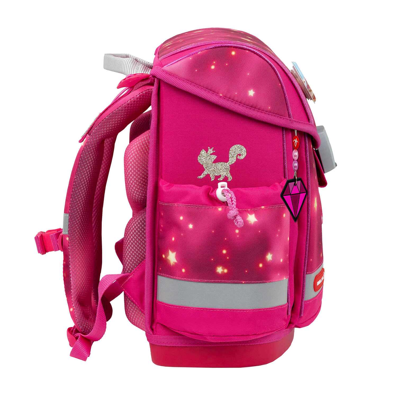 Rucksack Classy Plus ergonomisches Schulranzen-Set 5-teilig Pink Star