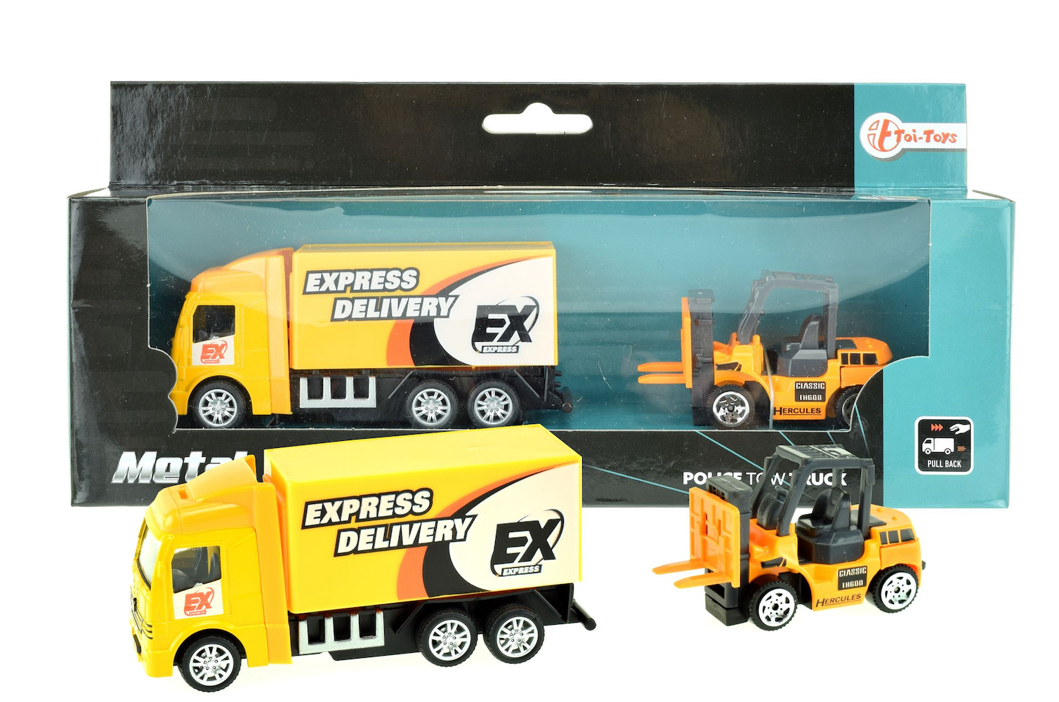 LKW mit Gabelstapler 2 in 1 LKW mit Gabelstapler 2 in 1