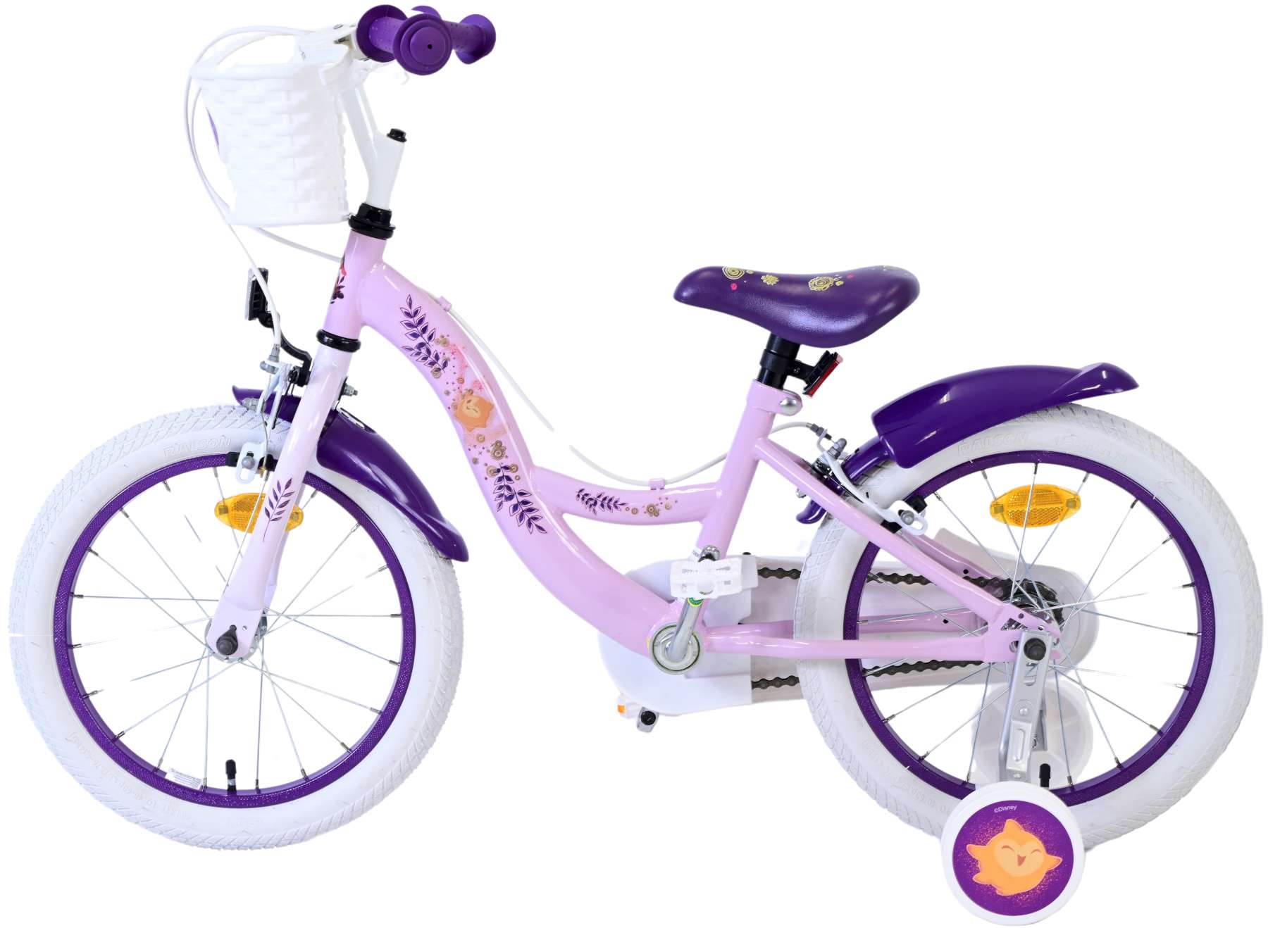 Kinderfahrrad Disney Wish für Mädchen Fahrrad Lila 16 Zoll Kinderrad