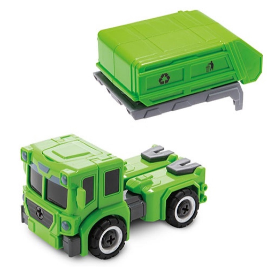 Verwandlungs Roboter Müllwagen LKW Recycling Fahrzeug Müllauto Laster Verwandlungs Roboter Müllwagen LKW Recycling Fahrzeug Müllauto Laster