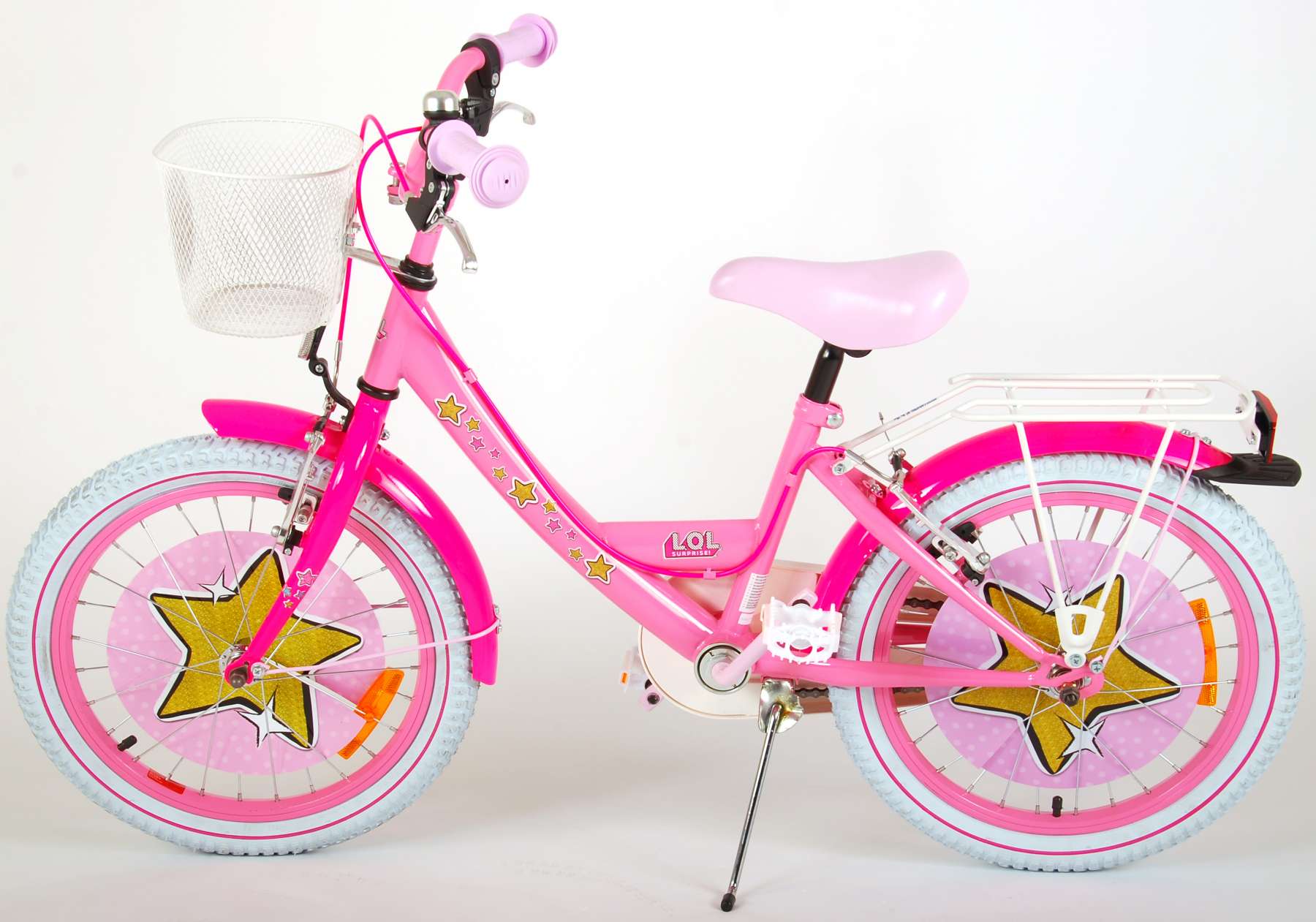 Kinderfahrrad LOL Surprise für Mädchen 18 Zoll Kinderrad in Pink