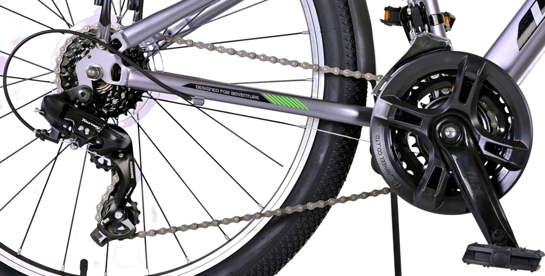 Kinderfahrrad Cross für Jungen 24 Zoll Kinderrad in Grau, 18 Gänge Kinderfahrrad Cross für Jungen 24 Zoll Kinderrad in Grau, 18 Gänge