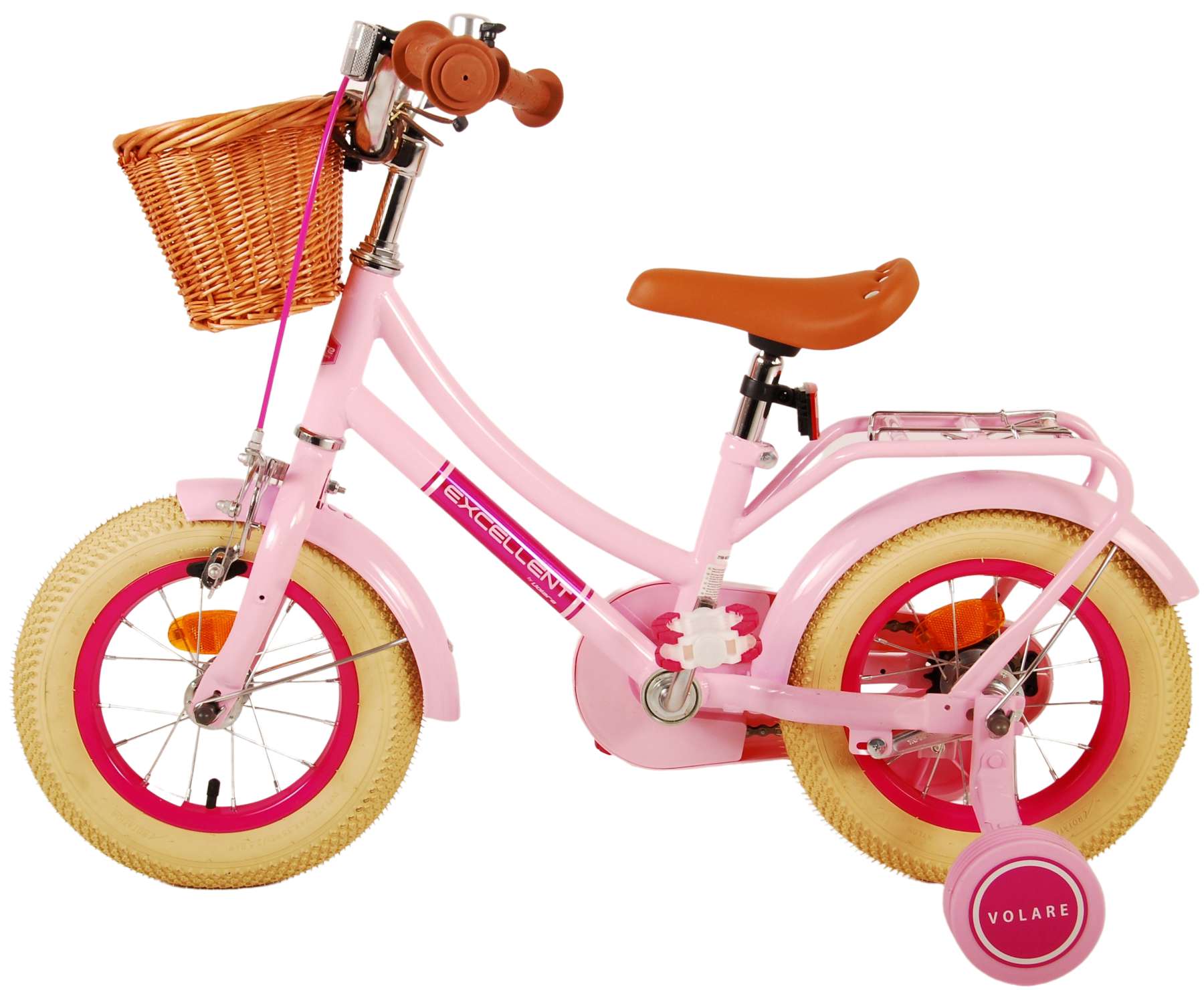 Kinderfahrrad Excellent für Mädchen 12 Zoll Kinderrad in Rosa