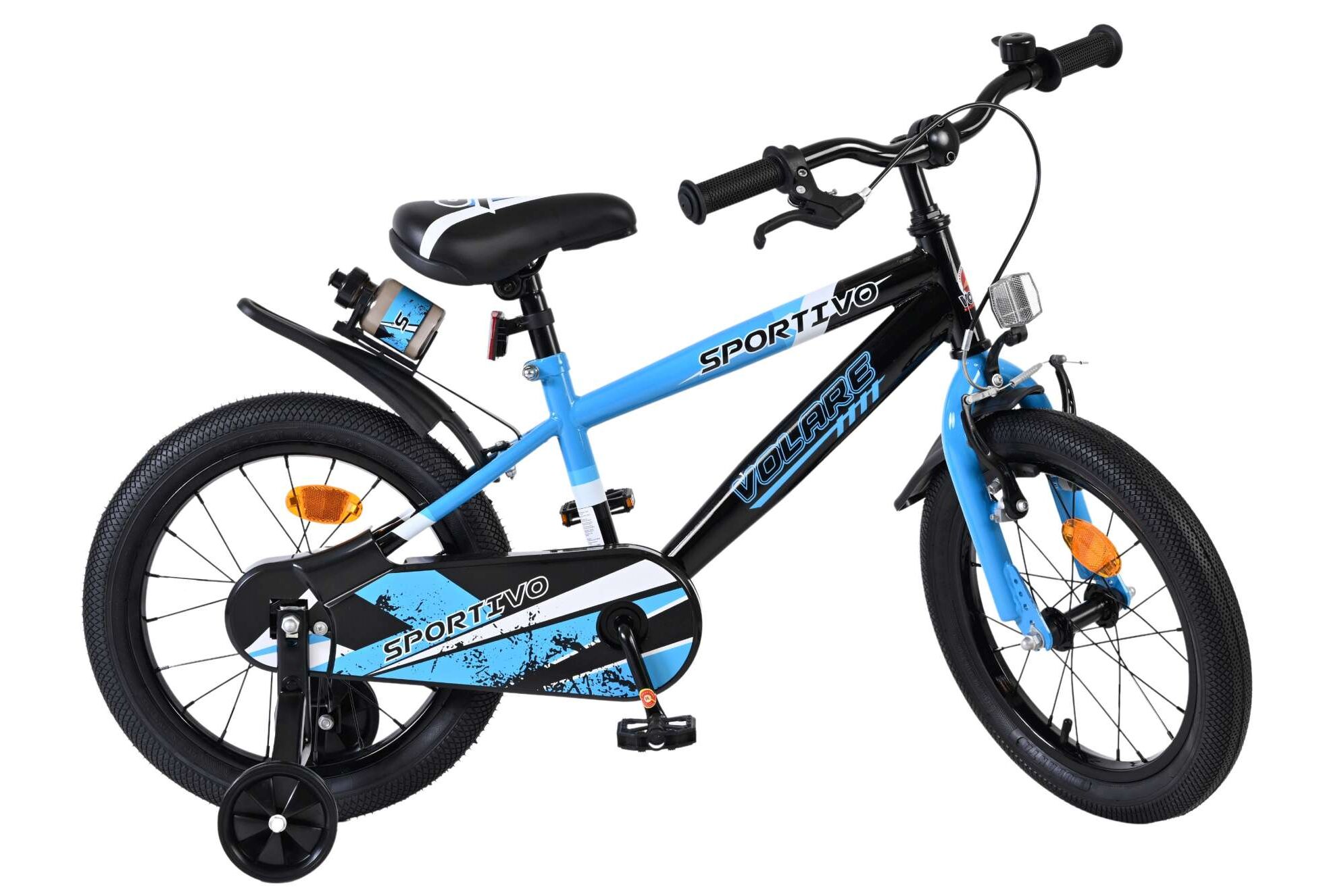 Kinderfahrrad Sportivo für Jungen 16 Zoll Kinderrad in Blau Schwarz Kinderfahrrad Sportivo für Jungen 16 Zoll Kinderrad in Blau Schwarz