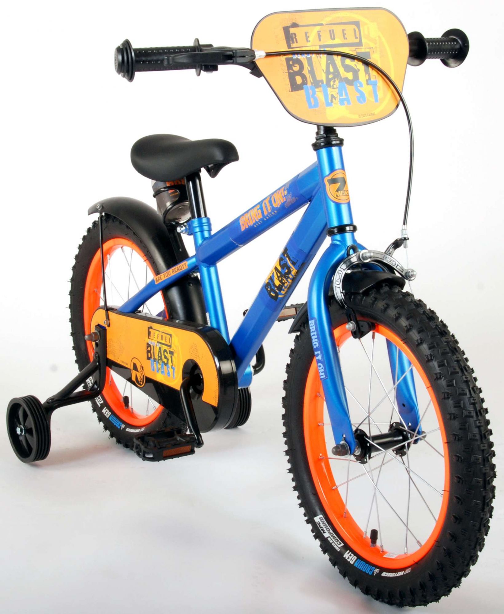 Kinderfahrrad NERF Fahrrad für Jungen 16 Zoll Kinderrad in Satinblau