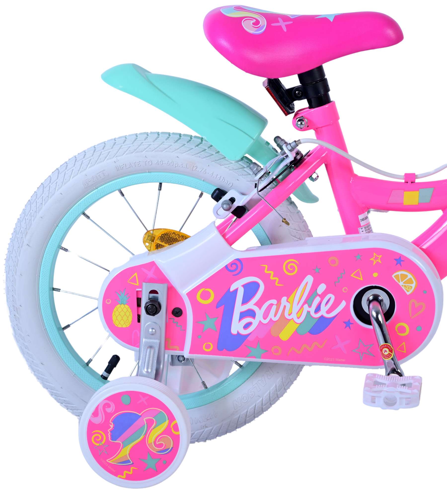 Kinderfahrrad Barbie Fahrrad in Rosa für Mädchen 14 Zoll Kinderrad